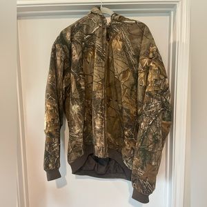 Thick winter camo coat with hood- Game Winner size XXL